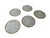 Shell Coastal Capiz Shell Coasters- Set of 5 For Sale - Image 7 of 8