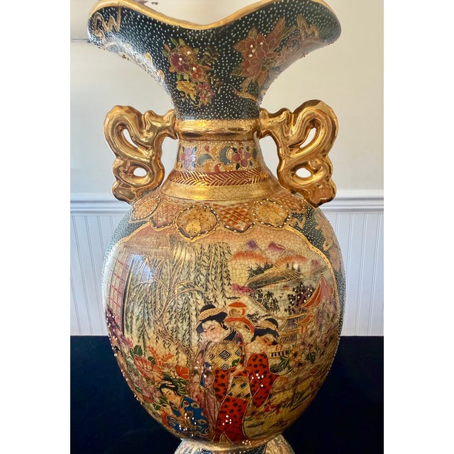Royal Satsuma Floor Vase For Sale - Image 10 of 18