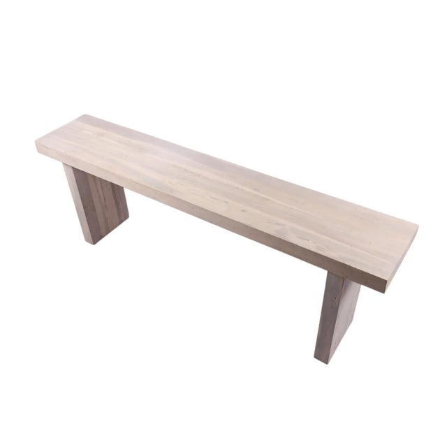 8 Feet Long Modern White Teak Console Table 58 For Sale In Greensboro - Image 6 of 6