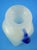 19th Century Milk Murano Glass Perfume Bottle with Blue Cameo attributed to Salviati & C. For Sale - Image 14 of 18
