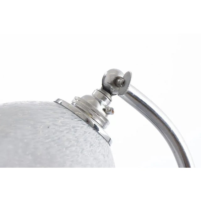 Art Deco Geometric Shade Swan Neck Table Lamp, 1930s For Sale - Image 6 of 10