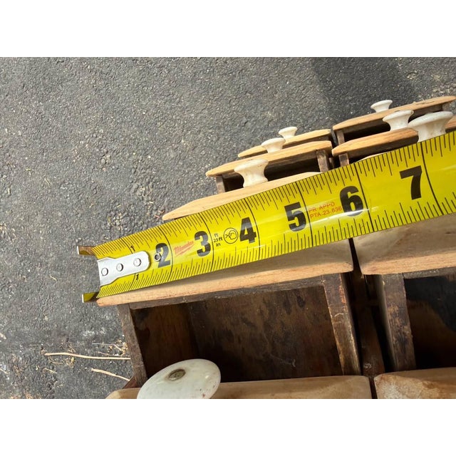 Wood Antique Pine Apothecary Cabinet or Spice Chest of Drawer For Sale - Image 7 of 16