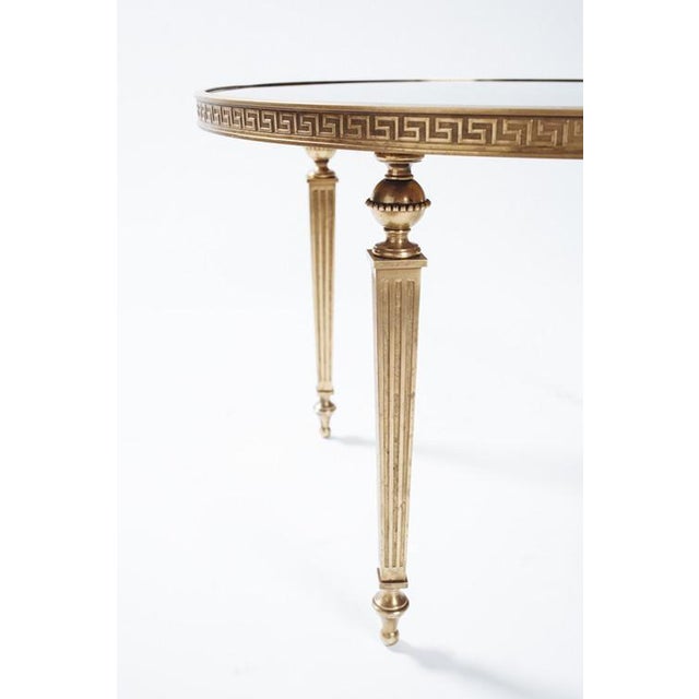 Bronze Greek Key Side Table Chairish