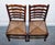 Antique English Rush Seat Ladderback Dining Chairs, 1910s, Set of 6 For Sale - Image 12 of 18