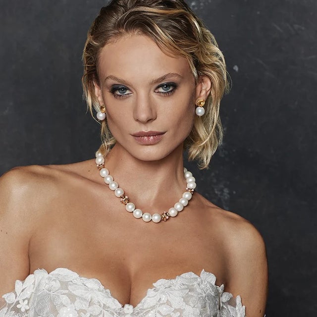 Nicky Studs, White, Pierced For Sale In New York - Image 6 of 6