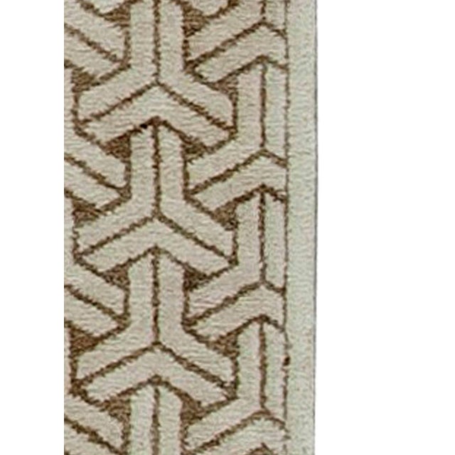 Modern Modern “Chromosomes” Geometric Wool Runner by Doris Leslie Blau For Sale - Image 3 of 5