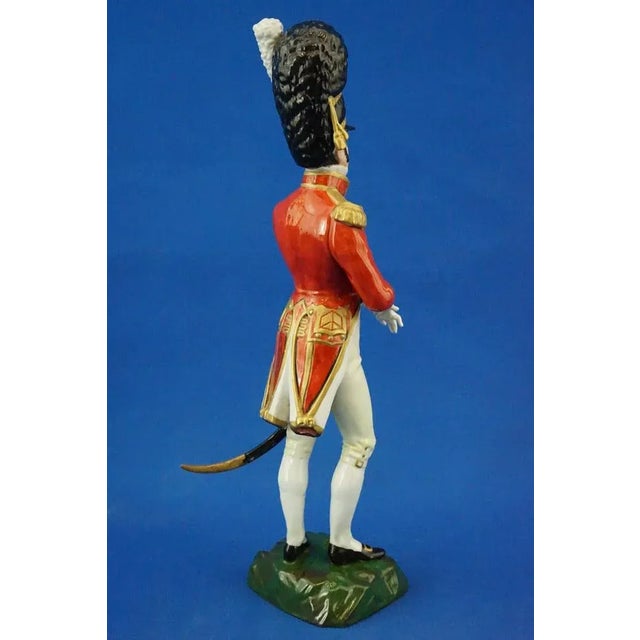 Porcelain Sculpture of Napoleonic Soldier from Capodimonte Manufacture For Sale - Image 6 of 18
