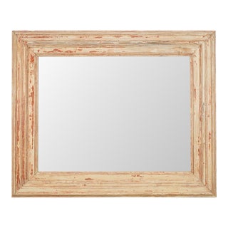 Handcrafted Waldorf Astoria Presidential Molding Beveled Wall Mirror 57.75 X 47.5 In. For Sale