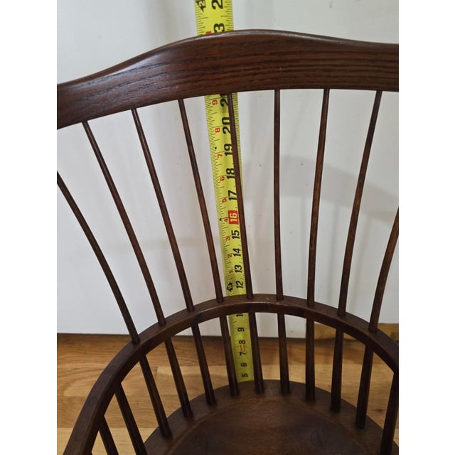 1990s Frederick Duckloe Youth Child's Colonial Fan Back Windsor Chair For Sale - Image 11 of 13