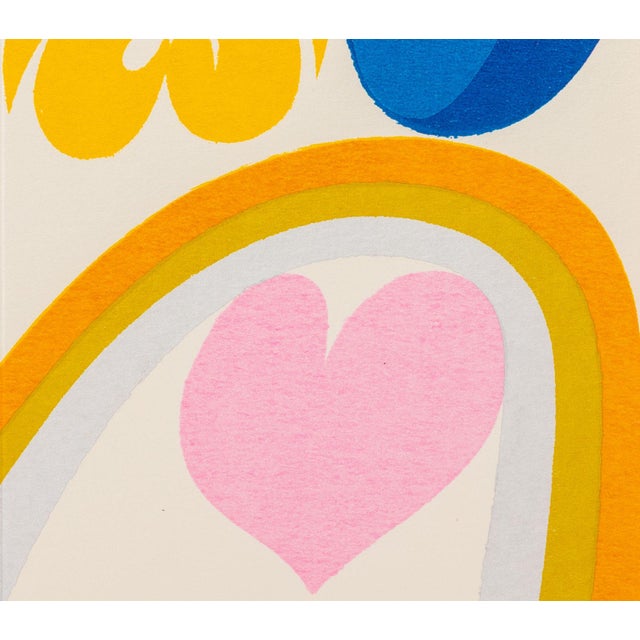 Contemporary Carol Summers "Heartrise" Screenprint For Sale - Image 3 of 6