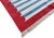 Not Yet Made - Made To Order Handmade Cotton Area Rug, Natural Vegetable Dyed, Blue and White Red Border Striped Dhurrie -9'x12' For Sale - Image 5 of 10