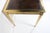 Italian Modern Brass Desk With Inset Bordered Leather Surface For Sale - Image 13 of 18
