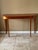 Warm amber Cherrywood Console table. Slim Demilune with tapered straight legs. Fine woodworking craftsmanship Amish style....