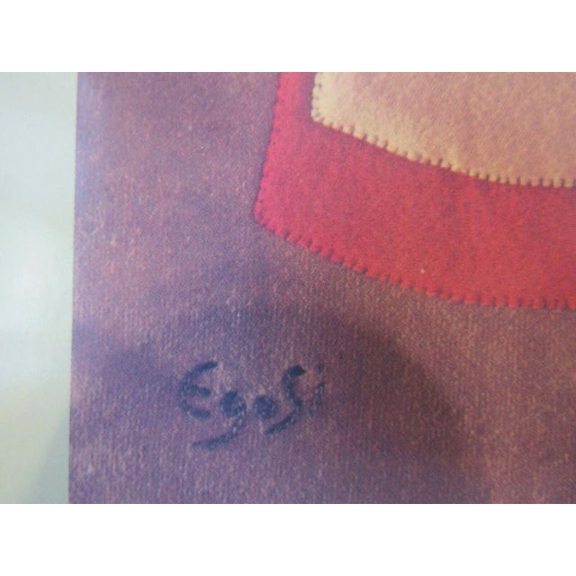 Abstract Expressionism Lydie Egosi Matted Lithograph "Holidays" Signed Numbered 102/1500 For Sale - Image 3 of 8