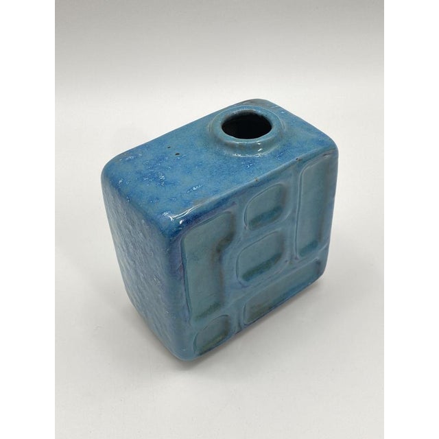 Mid-Century Geometric Vase in Glazed Ceramics, Germany, 1950s For Sale - Image 13 of 14