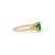Metal 14k Gold 1.09ct Natural Oval Emerald & Diamond Cluster Ring Size 8 For Sale - Image 7 of 18