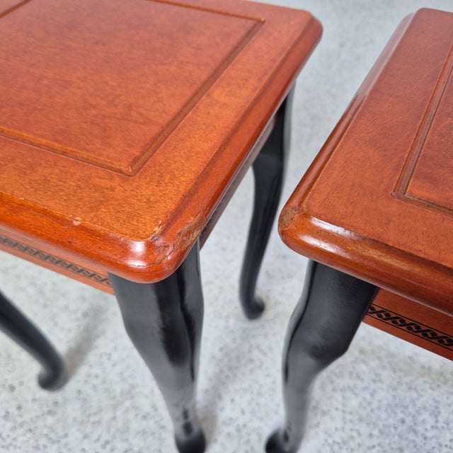 Vintage Decorative Plant Stands with Cabriole Legs, 1960s, Set of 2 For Sale - Image 6 of 10