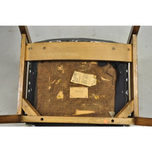 Vintage Boling Chair Co Mid Century Modern Walnut Lounge Arm Chairs (B) - Pair For Sale - Image 16 of 17