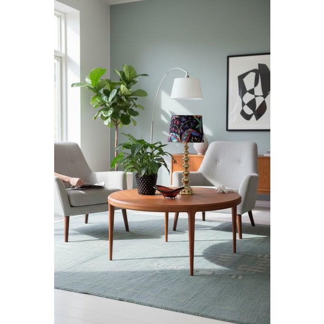 Round Teak Coffee Table by Johannes Andersen for CFC Silkeborg, 1960s For Sale - Image 15 of 18