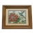 1970s Asian Framed Bird and Flowers Painting on Silk For Sale