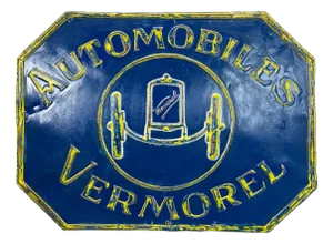 Vermorel Automobiles Sign in Metal, France, 1920s