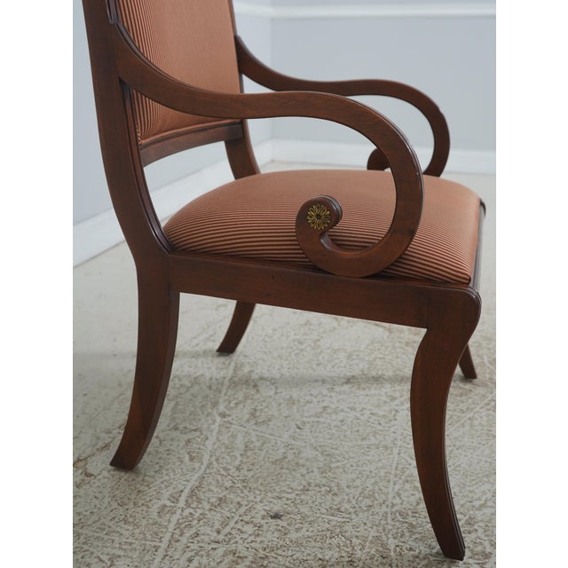 1980s Set of 8 Henredon Mahogany Regency Dining Chairs For Sale - Image 5 of 18
