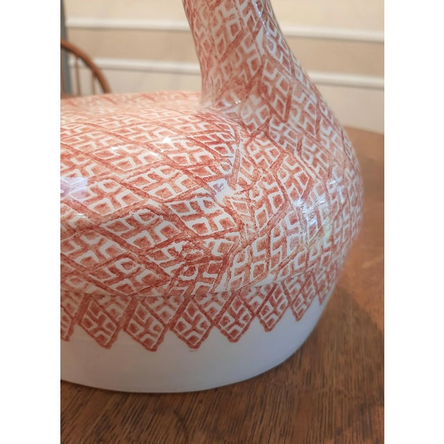 Ceramic Italian Ceramic Pottery Duck Tureen Hand Painted For Sale - Image 7 of 10