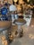 Design for Leisure LTD Set of 3 Bar Stools Fluted Chrome Steel Swivel For Sale - Image 10 of 12