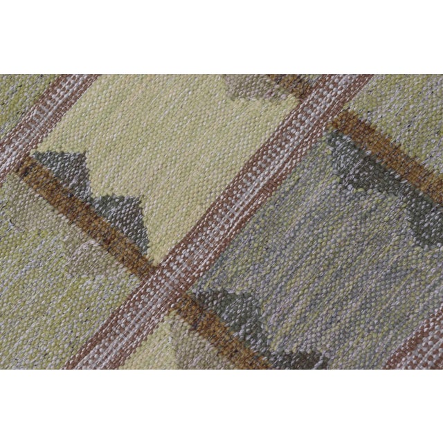 Modern Scandinavian Rug With Geometric Patterns by Keivan Woven Arts 3'10 X 6'6 For Sale - Image 10 of 10