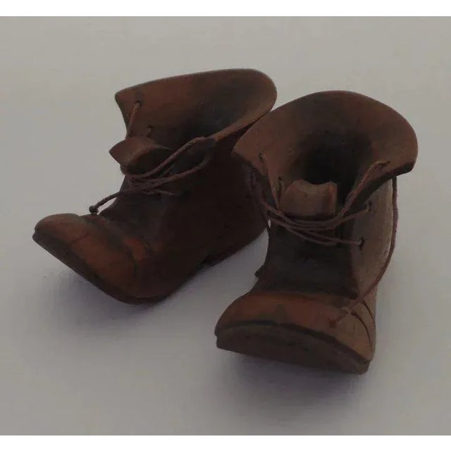 Mid 20th Century Miniature Hand Carved Boots For Sale In Denver - Image 6 of 8