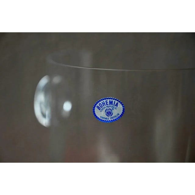 Glass Bohemian Crystal Champagne Bucket, 1960s For Sale - Image 7 of 8