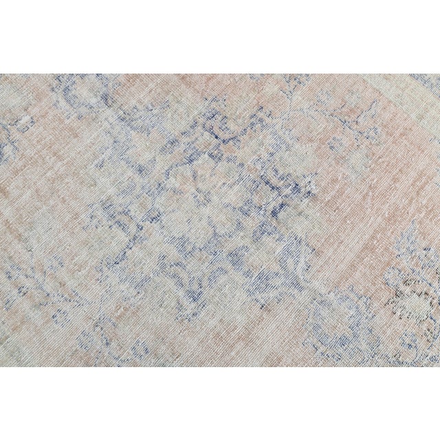 Textile 1970s Vintage Persian Handmade Wool Cotton Orange Area Rug For Sale - Image 7 of 11