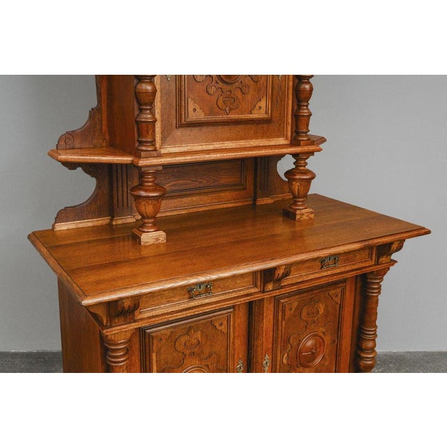 Gründerzeit Cupboard in Oak, 1800s For Sale - Image 9 of 18