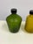 Bottle Green BoConcept Battuto Cut Glass Decorative Bottles, Set of Two For Sale - Image 8 of 12