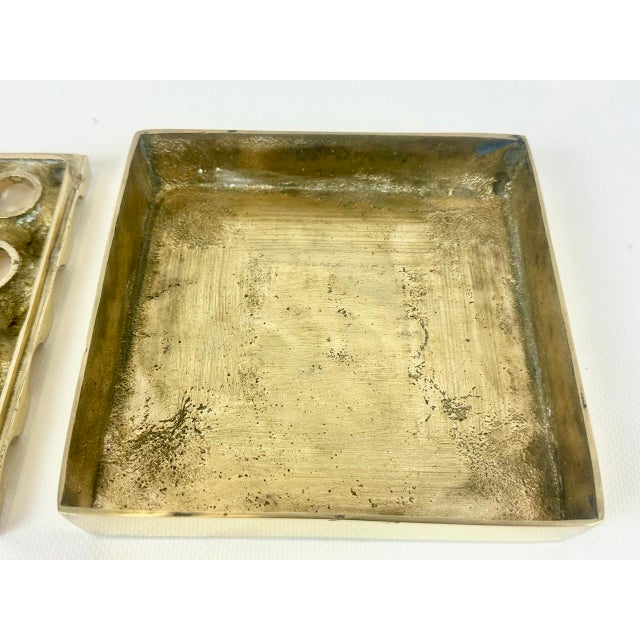 Mid-Century Swedish Brass Ultima Ashtray attributed to Holger Bäckström and Bo Ljungberg for Diverse Ting, 1960s For Sale - Image 14 of 15