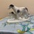Mid-Century Modern Vintage Porcelain Borzoi Russian Wolfhound Dog Figurine - Black & White For Sale - Image 3 of 6