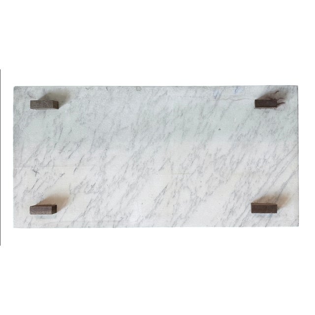 Early 20th C. French Mahogany Neoclassical & Marble Coffee Table For Sale - Image 12 of 18