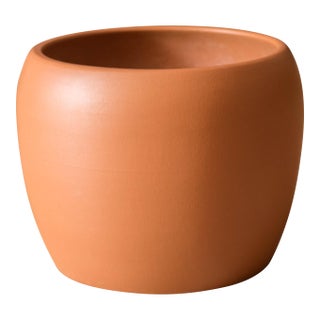 Mid Century Modern California Terra Cotta Planter Pot by Gainey Ceramics For Sale