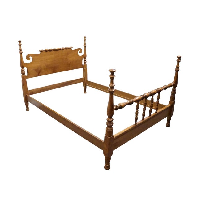 SPRAGUE & CARLETON Solid Hard Rock Maple Colonial Early American Full Size Bed 210-400-784 50.25" High 58" Wide 82" Deep...