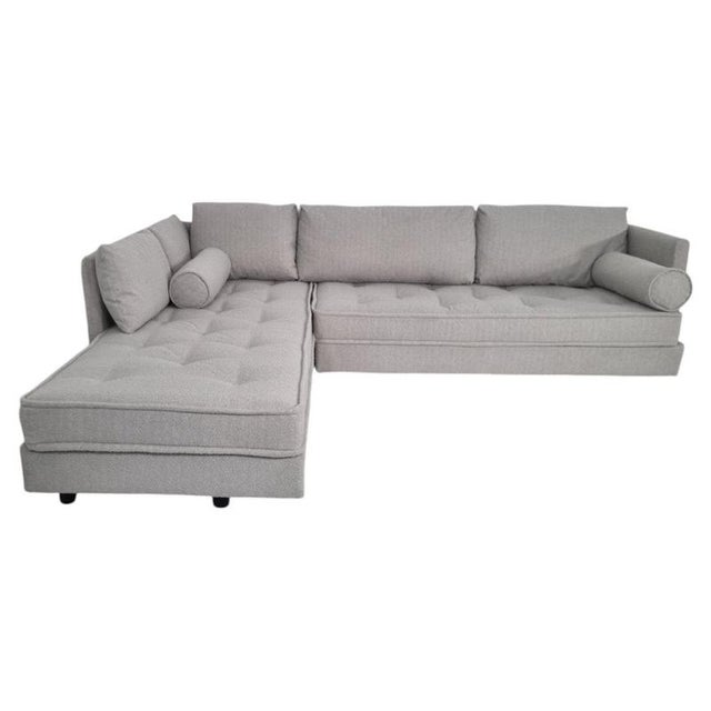 Nomade Grande L-Shaped Sofa in Soft Grey Bouclé from Ligne Roset For Sale - Image 4 of 7