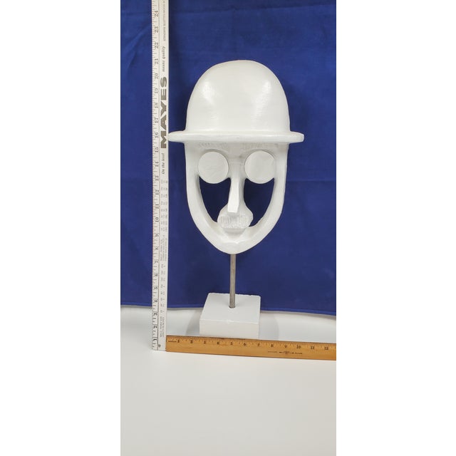1960s David Gil ' Man With Bowler Hat ' Sculpture Faces Artwork With Bennington Potters For Sale - Image 12 of 17