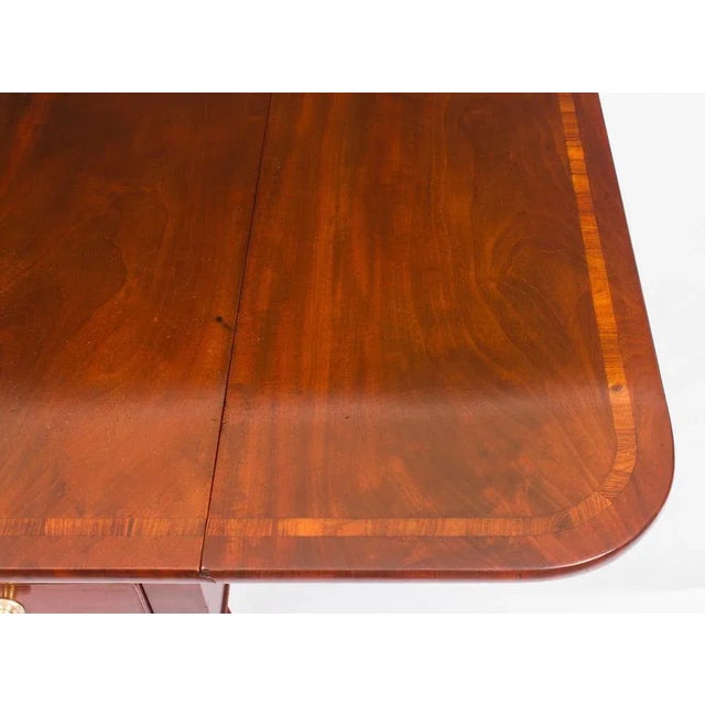 Antique Regency George III Pembroke Table and Chairs, 1800s, Set of 7 For Sale - Image 9 of 18