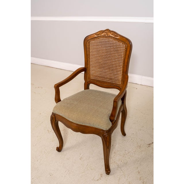 Set of 8 Baker Louis XV Walnut Cane Back Dining Chairs For Sale - Image 11 of 18