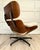Brown Vintage Northfield Eames-Style Lounge Chair & Ottoman in Walnut & Ivory Bouclé For Sale - Image 8 of 16