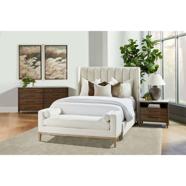 The Cambria 2-Drawer Nightstand delivers functional bedside storage with premium materials and integrated charging...