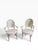 Late 20th Century Hollywood Regency Silver Leaf Shell Back Armchairs in Brunschwig & Fils Velvet – Pair For Sale - Image 4 of 13