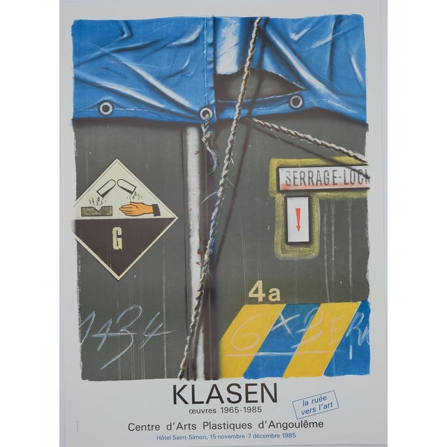 Paper Serrage Lock Poster after Peter Klasen For Sale - Image 7 of 7