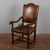 Antique armchair with an austere and imposing style, identifiable as a dutch baroque armchair, made of oak wood (oak),...