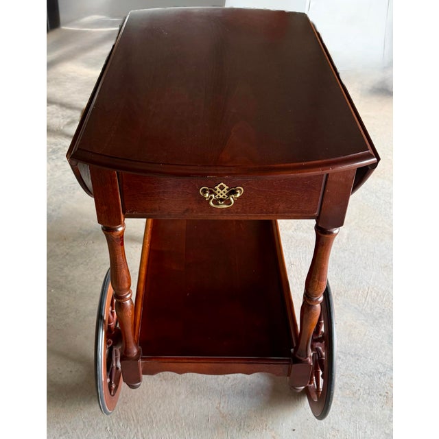 Tea Trolley With Drop Leaf Sides For Sale - Image 9 of 12