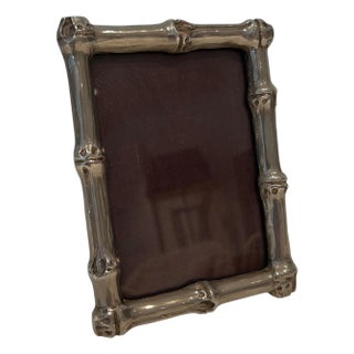 Small silver-plated bronze frame by Maison Baguès For Sale